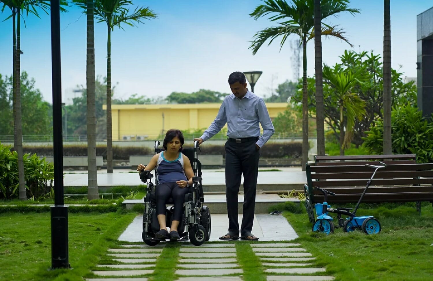 Multiple Sclerosis patient in a wheelchair